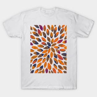 Watercolor brush strokes - rusty T-Shirt